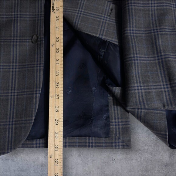 JOS A BANK Reserve Men's 44L Tailored Fit Wool Blazer Sport Coat 2-Button Jacket - Picture 9 of 14